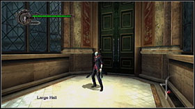 In the hall destroy all chairs, benches and everything you can break to get Red Orbs - Mission 03: The White Fang - Walkthrough - Devil May Cry 4 Game Guide & Walkthrough
