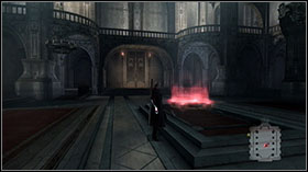 Go back to the Grand Hall (through Large Hall) - Mission 05: Trisagion - Walkthrough - Devil May Cry 4 Game Guide & Walkthrough