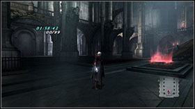 Near exit, activate the panel and get out of the shaft jumping on the red platforms - Mission 06: Resurrection - Walkthrough - Devil May Cry 4 Game Guide & Walkthrough