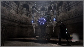 Go along the corridor, jump into the water in the big room to collect more Red Orbs - Mission 2: La Porte De L'Enfer - Missions - Devil May Cry 4 (PC) - Game Guide and Walkthrough