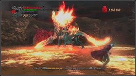 He's not harder than he was last time, so beat him until he's dead - Mission 16: Inferno - Missions - Devil May Cry 4 (PC) - Game Guide and Walkthrough