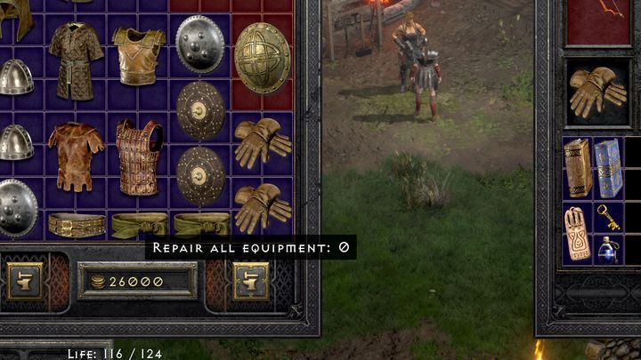 Repair doesn't cost much and it's not necessary too often - Diablo 2 Resurrected: Broken weapon - how to repair? - FAQ - Diablo 2 Resurrected Guide