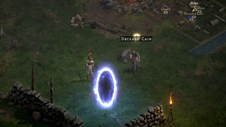 Once in the camp, talk to Cain - Diablo 2 Resurrected: The Search for Cain - walkthrough - Act 1 - Diablo 2 Resurrected Guide