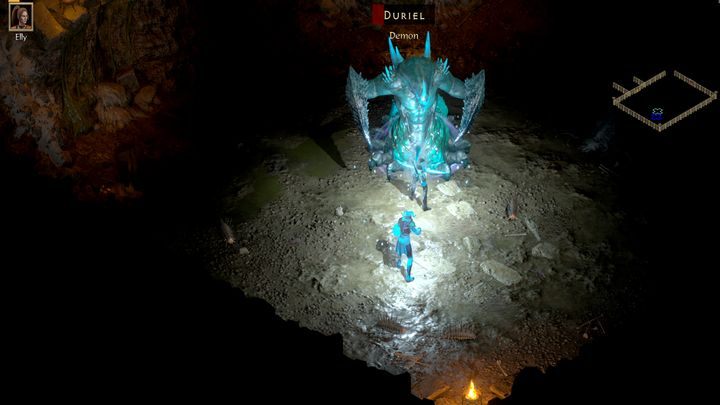 Duriel is fast, fights you in a tiny arena and can generate an aura of cold, which slows you and your allies down - Diablo 2 Resurrected: Seven Tombs - walkthrough - Act 2 - Diablo 2 Resurrected Guide