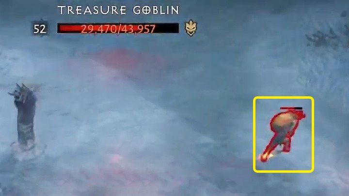 Treasure Goblins spawn in random locations on the map, and you'll be able to hear a characteristic chuckle when you're in their vicinity - Diablo Immortal:Goblins - are they in the game? - Travel and exploration - Diablo Immortal Guide