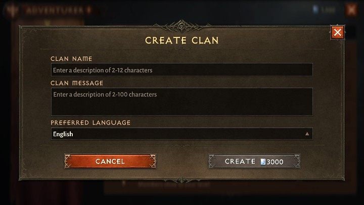 Quick Tip: How to make a clan in Diablo Immortals