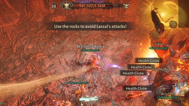 When Lassal has 2 health bars left, a key mechanic will start, which may result in a wipe (elimination of the entire team) - Diablo Immortal: Lassal - boss, how to beat? - Bosses - Diablo Immortal Guide