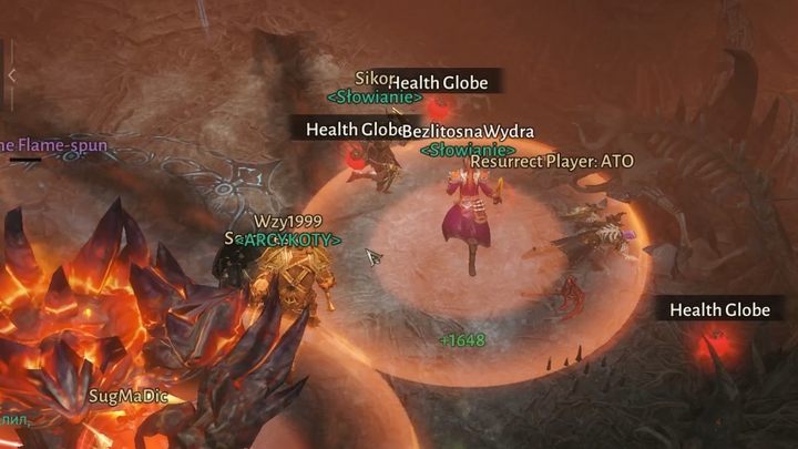 The last attack you need to pay attention to is the orange circles around players - they debuff and then explode, damaging every player within the zone - Diablo Immortal: Lassal - boss, how to beat? - Bosses - Diablo Immortal Guide