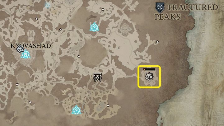 Ashava appears in The Crucible, in Fractured Peaks, in the place marked in the picture above - Diablo 4: How to defeat boss Ashava the Pestilent? - Diablo 4: Bosses - Diablo 4 Guide