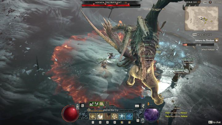 In the first phase of the fight, Ashava will use several basic attacks - Diablo 4: How to defeat boss Ashava the Pestilent? - Diablo 4: Bosses - Diablo 4 Guide