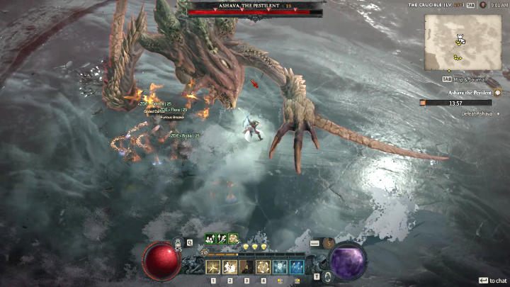 The second attack you should learn to dodge is the sweeping attack with a spike Ashava has on his forearms - Diablo 4: How to defeat boss Ashava the Pestilent? - Diablo 4: Bosses - Diablo 4 Guide