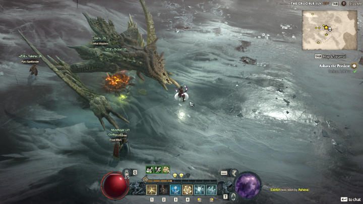 When the Ashava has 2/5 of the health bar left, the last two phases of the fight will begin - Diablo 4: How to defeat boss Ashava the Pestilent? - Diablo 4: Bosses - Diablo 4 Guide