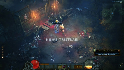 Captain Rumford should be standing in front of the closed gates and additional defenders can be found on the palisade - The Fallen Star - Quests - Diablo III Game Guide