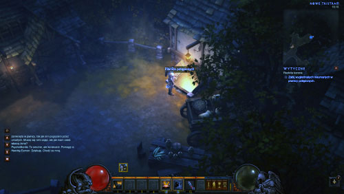 Follow the blacksmith to the Cellar of the Damned and enter it - A Shattered Crown - Quests - Diablo III Game Guide