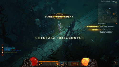 The best way to find the cemetery is to move near the edge of the map - A Shattered Crown - Quests - Diablo III Game Guide