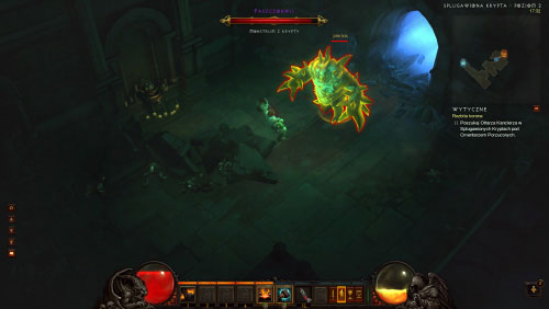 Begin exploring Defiled Crypt Level 2 which is rather small - A Shattered Crown - Quests - Diablo III Game Guide