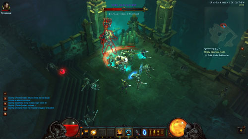 The Skeleton King is constantly summoning the Returned (stronger skeletons) and the Forgotten Soldiers (skeletons with shields) - Reign of the Black King - Quests - Diablo III Game Guide