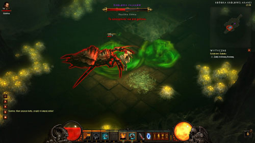 The Spider Queen will soon show up and the boss battle will commence - Trailing the Coven - Quests - Diablo III Game Guide