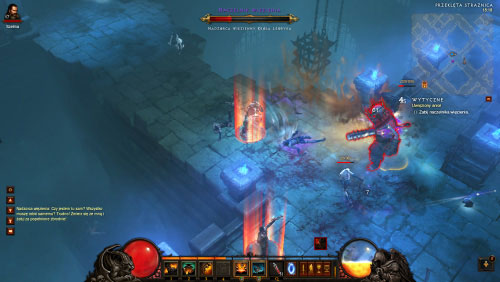 Once youve released all six souls mentioned by Queen Asylla proceed to the central area of the prison and you should encounter a Warden surrounded by Savage Fiends - The Imprisoned Angel - Quests - Diablo III Game Guide