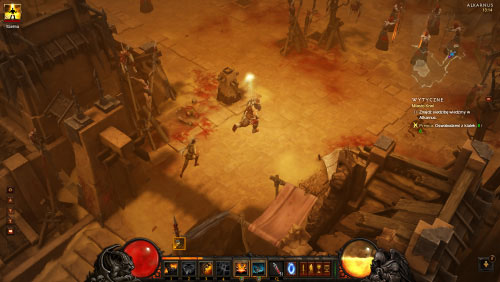 Choose the narrow passageway to travel deeper into the city and be prepared to encounter even more enemy units - City of Blood - Quests - Diablo III Game Guide
