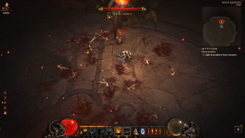 The boss also likes to bombard the area with dead bodies and you can receive damage if you get hit by one of them - Heart of Sin - Quests - Diablo III Game Guide