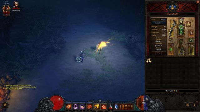 The system calculates 340 000 damage, but it does not include bonuses marked with the orange point - Comparing of items | Crafting - Crafting - Diablo III: Reaper of Souls Game Guide