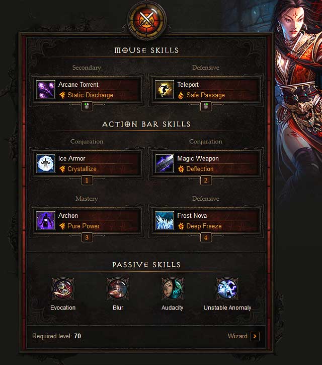 Left mouse button - Wizard | Example builds - Example builds - Diablo III: Reaper of Souls Game Guide
