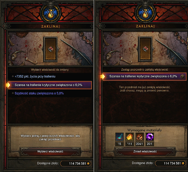 If you, for some reason, arent satisfied with the new stat, you can always stick to the old one and start the whole process from the very beginning - Mystic | Crafting - Crafting - Diablo III: Reaper of Souls Game Guide
