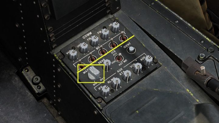 Turn the volume MASTER knob of all radio receivers to approx - DCS AH-64D Apache: Radio Communication - how to use radios? - Systems and Sensors - DCS AH-64 Apache Guide