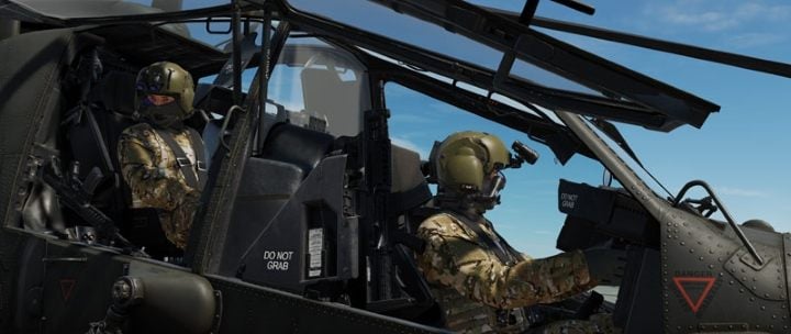 The system is designed in such a way that it is possible to complete a combat mission either in the pilot's seat or in the gunner's seat, or switching both positions freely, depending on the necessity or personal preferences - DCS AH-64D Apache: George AI Helper - how to use AI crew member? - Basics - DCS AH-64 Apache Guide