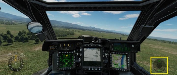 In CMWS mode, an additional system interface appears on the right - DCS AH-64D Apache: George AI Helper - how to use AI crew member? - Basics - DCS AH-64 Apache Guide