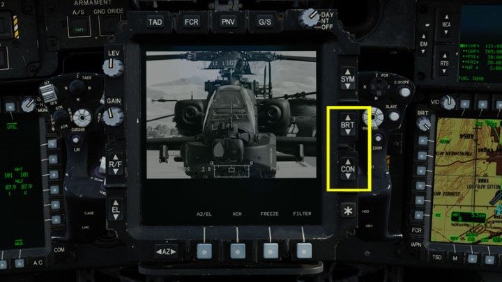 Sometimes, on a sunny day, a regular TV camera can give better results - DCS AH-64D Apache: Cold Start - flight preparation - Flight and Navigation - DCS AH-64 Apache Guide