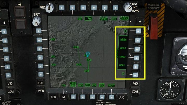The third method applies only to points connected into a route RTE - DCS AH-64D Apache: Basic GPS Navigation and map points - Flight and Navigation - DCS AH-64 Apache Guide