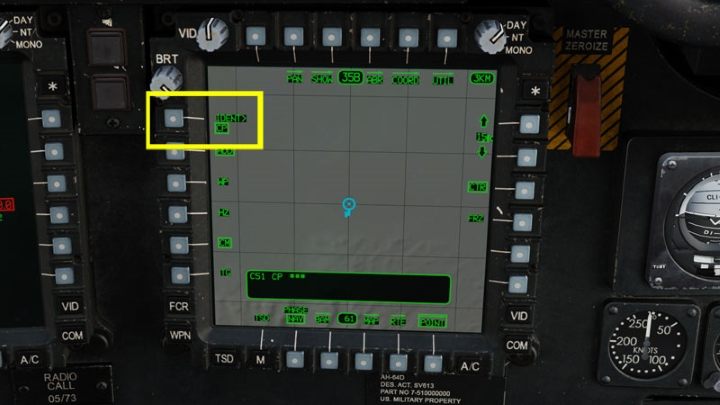 Press the IDENT button - DCS AH-64D Apache: Basic GPS Navigation and map points - Flight and Navigation - DCS AH-64 Apache Guide