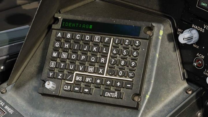 On the keyboard unit, enter the selected point ID abbreviation according to the ABR abbreviation database and confirm with Enter - DCS AH-64D Apache: Basic GPS Navigation and map points - Flight and Navigation - DCS AH-64 Apache Guide
