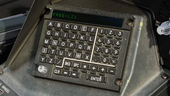 The keypad will display FREE - DCS AH-64D Apache: Basic GPS Navigation and map points - Flight and Navigation - DCS AH-64 Apache Guide
