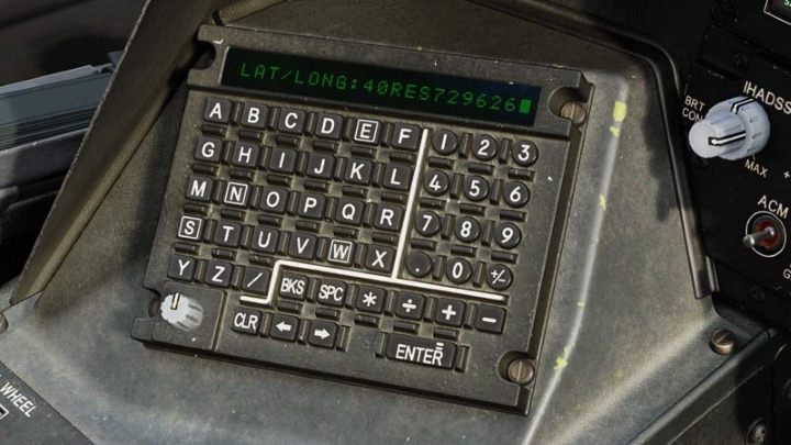 The next step is to enter the coordinates MGRS or LAT / LONG - DCS AH-64D Apache: Basic GPS Navigation and map points - Flight and Navigation - DCS AH-64 Apache Guide