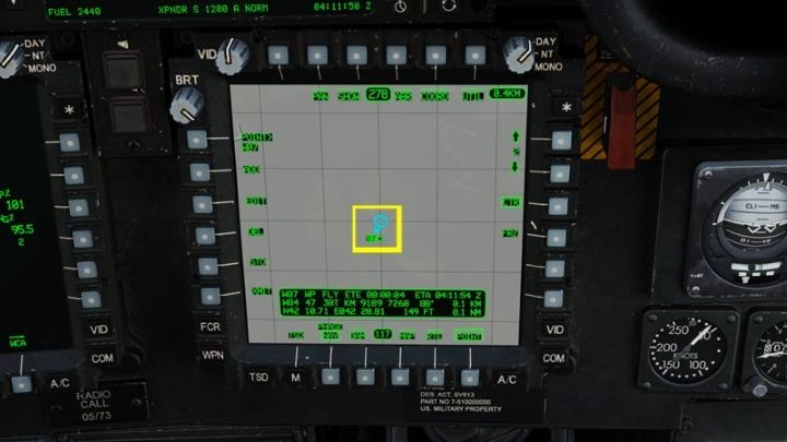 A new point with a sequential number will appear under the Own Ship symbol - DCS AH-64D Apache: Basic GPS Navigation and map points - Flight and Navigation - DCS AH-64 Apache Guide