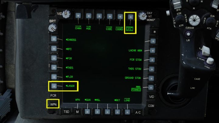 If you began the mission with Cold Start procedure, make sure that the laser is turned on - DCS AH-64D Apache: Basic GPS Navigation and map points - Flight and Navigation - DCS AH-64 Apache Guide