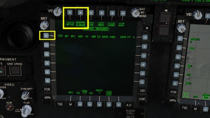 Select the appropriate WPHZ (Waypoints / Hazards) or CTRLM (Control Measures) point category - DCS AH-64D Apache: Sight Source and Acquisition Source - Systems and Sensors - DCS AH-64 Apache Guide