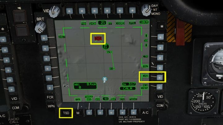 Another, much faster method is using the cursor on the TSD map - DCS AH-64D Apache: Sight Source and Acquisition Source - Systems and Sensors - DCS AH-64 Apache Guide