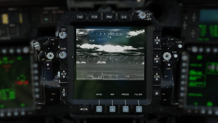 After a while, the screen will be ready to work - TADS - Target Acquisition and Designation Sight - Systems and Sensors - DCS AH-64 Apache Guide