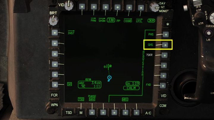 Select GHS (Gunner Helmet Sight) from the options on the right - TADS - Target Acquisition and Designation Sight - Systems and Sensors - DCS AH-64 Apache Guide