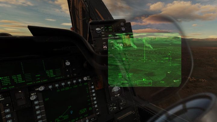 The image from TADS will now be a source of night vision - TADS - Target Acquisition and Designation Sight - Systems and Sensors - DCS AH-64 Apache Guide
