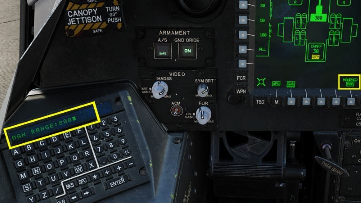 Enter the selected distance in meters on the keyboard and confirm with Enter key - DCS AH-64D Apache: M230 30mm Chain Gun AWS - Weapons Employment - DCS AH-64 Apache Guide