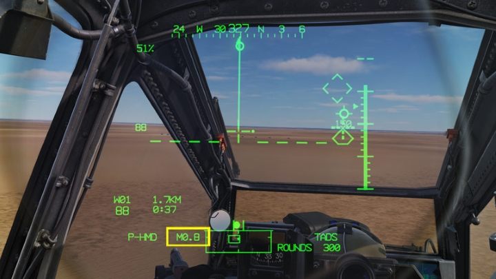 If a fixed value in meters has been entered for the calibration, only that specific value will be displayed as MXX (M0 - DCS AH-64D Apache: M230 30mm Chain Gun AWS - Weapons Employment - DCS AH-64 Apache Guide