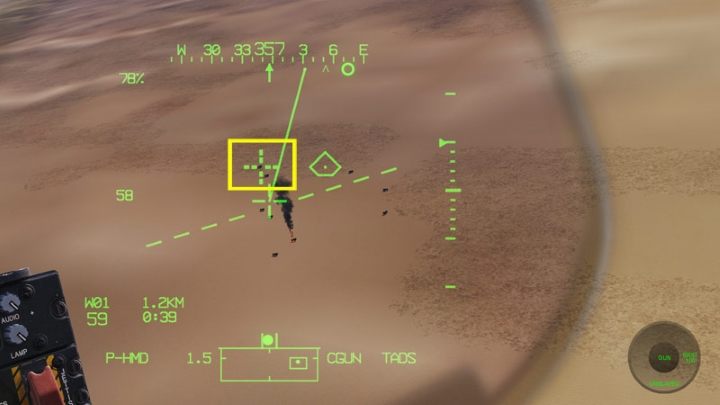 Once the target list is displayed, it becomes the active interface - DCS AH-64D Apache: M230 30mm Chain Gun AWS - Weapons Employment - DCS AH-64 Apache Guide