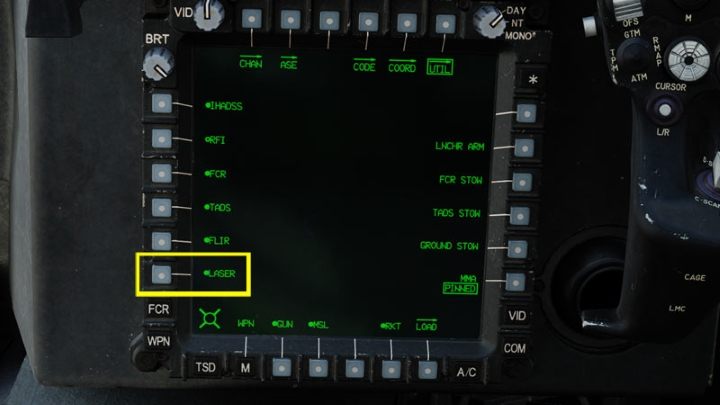 Make sure the laser is turned on - DCS AH-64D Apache: AGM-114K Hellfire II Missile - Weapons Employment - DCS AH-64 Apache Guide