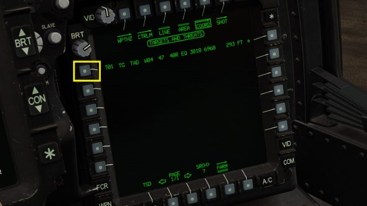 From the list that appears, select the point you have just created, in this case T01 - DCS AH-64D Apache: AGM-114K Hellfire II Missile - Weapons Employment - DCS AH-64 Apache Guide