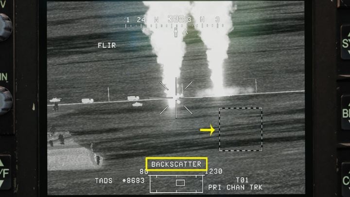 LOAL mode and DIR trajectory are usually used when the BACKSCATTER message appears - DCS AH-64D Apache: AGM-114K Hellfire II Missile - Weapons Employment - DCS AH-64 Apache Guide